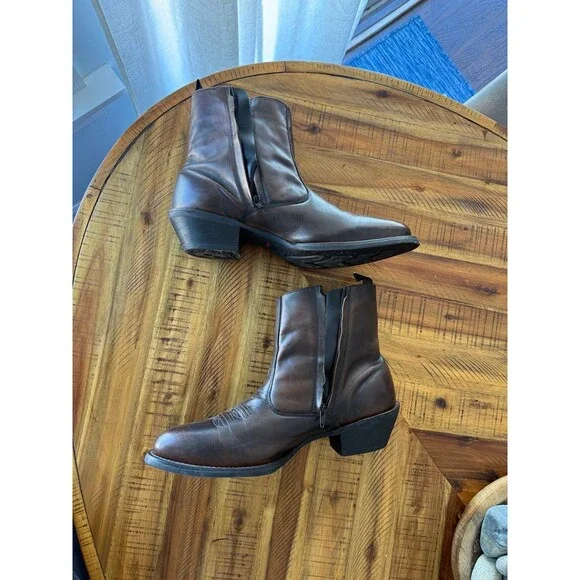LAREDO MEN'S SIDE ZIPPER WESTERN BOOTS - ROUND TOE